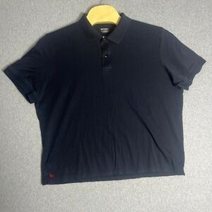 UNTUCKit Men's Black Short Sleeve Cotton Collared Polo Shirt Size XX-Large‎